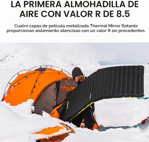 Vista 3 de NEMO Equipment Tensor Extreme - Colchoneta para dormir, color negro/brote de abedul/momia citron-regular