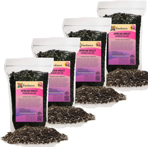 Vista 8 de Gardenera Mezcla de suelo prémium para violetas africanas y gesneriada, 1 cuarto de galón, perlita hortícola, vermiculita y musgo de turba esfagnum