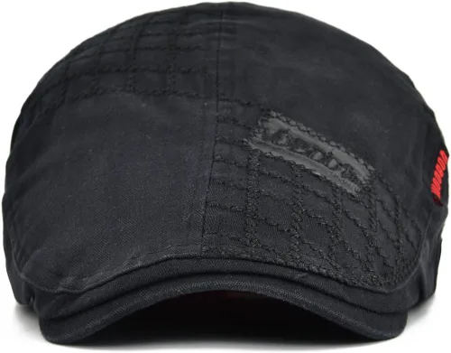 Vista 2 de VOBOOM - Gorra de taxista para hombre con mezcla de lana, gorra plana