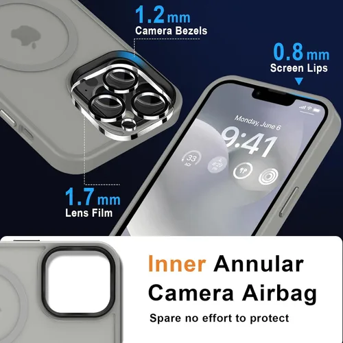 Vista 755 de MOCCA - Funda magnética resistente para iPhone XR de 6.1 pulgadas, compatible con MagSafe, funda con protección contra caídas de grado militar