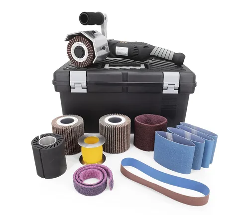 Vista 6 de C.S. Unitec Kit de Carpintería de Velocidad Variable PTX ECO Smart Máquina Pulidora Multiusos para Acabado de Madera, 40004-3A