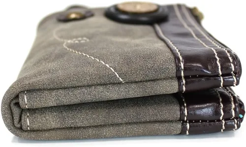Vista 6 de CHALA GEMINI - Bolso bandolera de piel sintética para regalo con doble cremallera