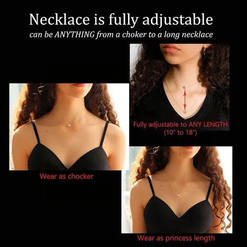 Vista 35 de Collar de hija relleno de oro de mamá o papá, collar clásico de perlas blancas con mensaje significativo, listo para regalar