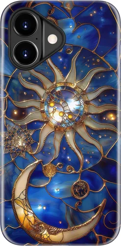 Vista 52 de LUMARKE Funda para iPhone 14/iPhone 13, lindo Y2K floral, carga inalámbrica Mosaico Tortuga Shell