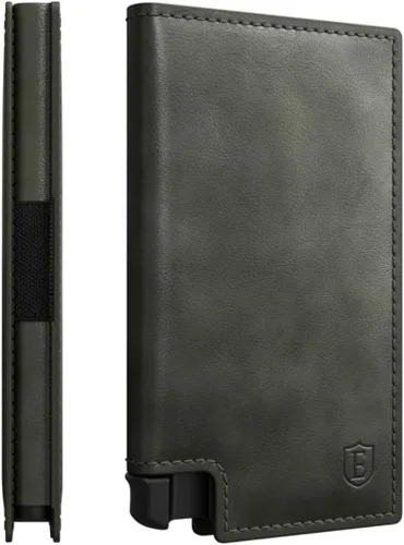 Vista 41 de Ekster Cartera de aluminio con tarjetero para hombre, Manzana Verde (Apple Green), Tarjetero