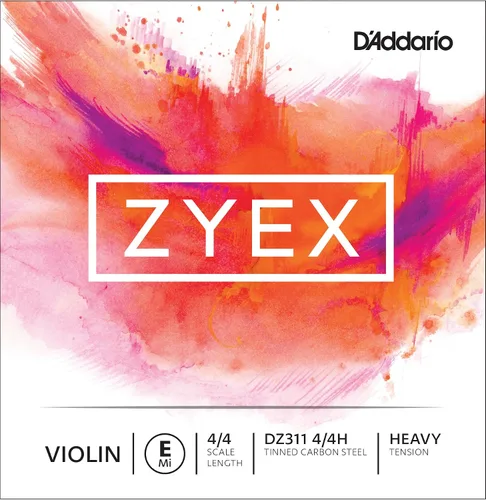 Vista 19 de D'Addario Zyex - Juego de cuerdas para violín (escala 4/4, tensión media)