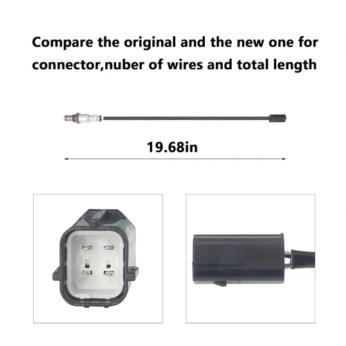 Vista 4 de 234-4380 Sensor de oxígeno O2, relación aire-combustible aguas abajo compatible con Altima Sentra Maxima Murano Rogue Quest G37 1 pieza Compatible
