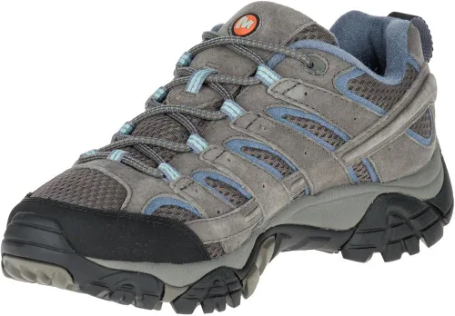 Vista 5 de Merrell Moab 2 - Tenis de senderismo con ventilación para mujer, gris, 9