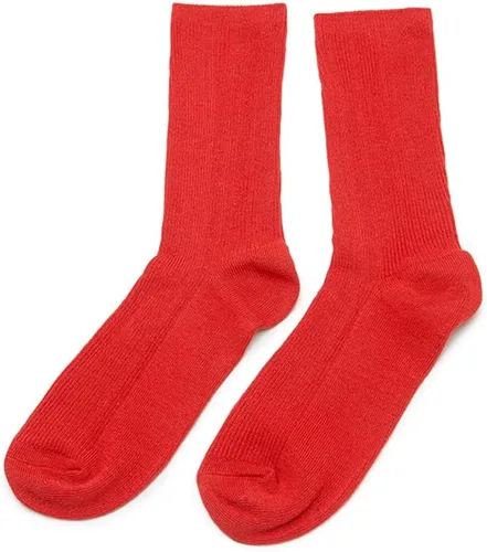 Vista 5 de Calcetines básicos coloridos para mujer, paquete de 3 calcetines de algodón de punto únicos