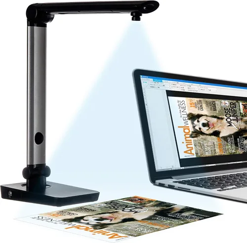Vista 2 de Digital portátil giratorio para todas las dimensiones USB Documento Cámara LV-1 Serie LV-1020 (negro)