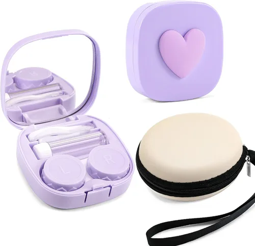 Vista 8 de FEISEDY Portátil Lindo Lente De Contacto Herramienta Removedor De Caso Con Espejo Pinzas Kit Para Mujeres Y Niña B0081