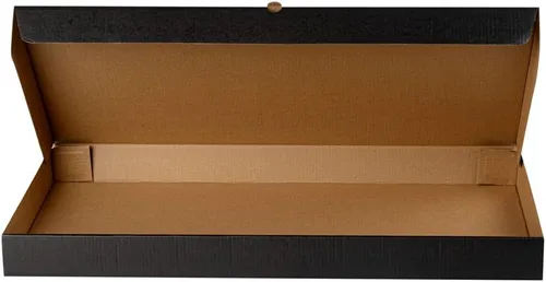 Vista 173 de Restaurantware - Cajas para pizza, 50 unidades, 14 x 7 x 1.5 pulgadas, embalaje de papel de cartón corrugado con bloqueo de pestañas, resistente a