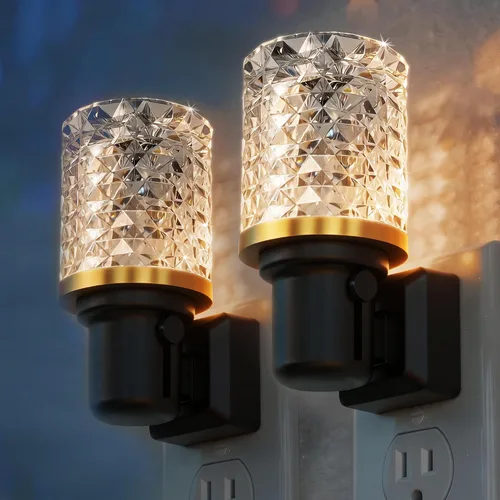 Vista 11 de JandCase Luz de Noche LED, Luces Nocturnas Regulables Enchufables en la Pared, Luz Nocturna Moderna con Sensor de Luz Automático de Encender/Apagar
