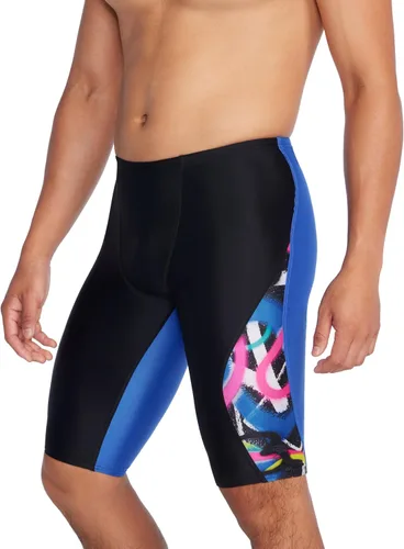 Vista 2 de Speedo Traje de baño Jammer Eco ProLT Impreso Colores del Equipo de los Hombres Rosa Flare