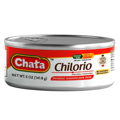 Vista 3 de Chata Chilorio de cerdo mexicano, cerdo rallado sazonado, 5 onzas (paquete de 6)