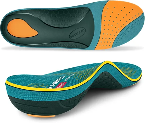 Vista 8 de WalkHero Plantillas Ortopédicas de Trabajo, Plantillas para Fascitis Plantar 220+ libras para Hombres y Mujeres, Insertos de Soporte de Arco