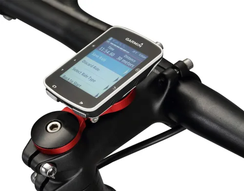 Vista 2 de Soporte de computadora ajustable para bicicleta Garmin Edge 25 130 200 500 510 520 800 810 820 1000 1030 (negro)