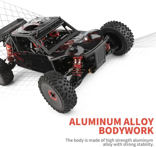 Vista 6 de GoolRC WLtoys 124016 V2 - Coches RC sin escobillas, auto de control remoto a escala 1:12, 4WD 75KM/H de alta velocidad para adultos, 2.4 GHz todo
