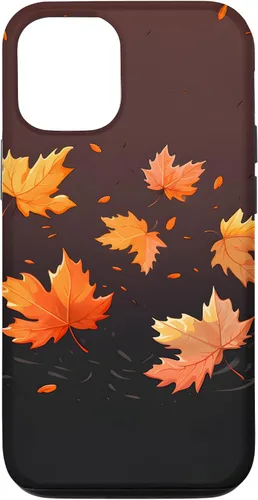 Vista 28 de Autumn Maple Leaves Swirling in The Wind Case for iPhone 17