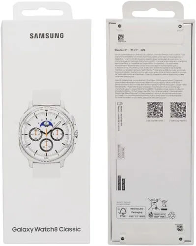 Vista 9 de Samsung Galaxy Watch 8 Classic 1.811 in, bisel giratorio Reloj inteligente AI con AMOLED de 1.34 pulgadas, Wi-Fi, Bluetooth, rastreador