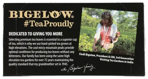 Vista 5 de Bigelow, English Time Tea (descafeinado), 20