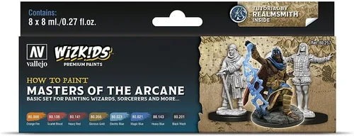 Vista 6 de Vallejo - Wizkids Elementos Arcanos Juego de Pinturas Premium para Modelismo y Wargames Ideal para Efectos Mágicos y Elementales como