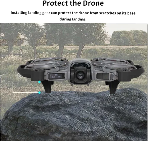 Vista 3 de Juego de protección anticolisión 3 en 1 para DJI Neo 2, protector de hélice + protector de parachoques de cardán+ tren de aterrizaje para DJI Neo 2