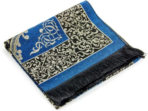 Vista 2 de BAYKUL Alfombra de oración musulmana, alfombras de oración islámicas turcas, grandes regalos de Ramadán, alfombra de oración para mujeres y hombres