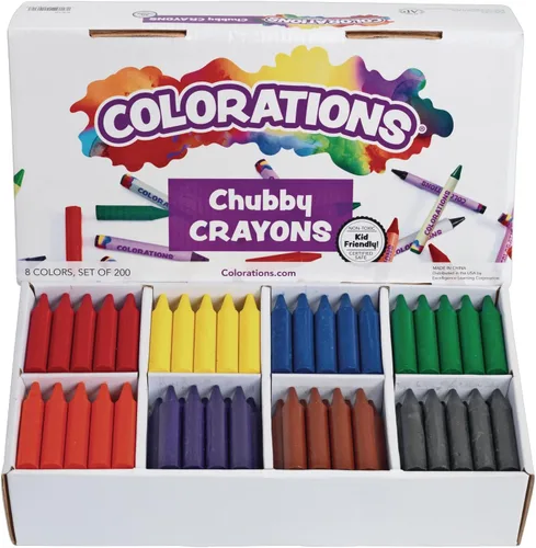 Vista 10 de Colorations Huevos de crayón gordito - Juego de 8 (artículo # CHUBEGG)
