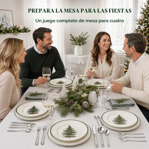 Vista 5 de Spode Christmas Tree - Juego de 20 cubiertos de acero inoxidable (20 unidades)