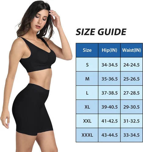 Vista 6 de BESTENA Slip Shorts Womens Comfortable Seamless Smooth Slip Shorts for Under Dresses