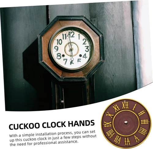 Vista 8 de Uonlytech Modern Cuckoo Clock with Artistic Roman Dial Design Easy to Install Wall Clock for Bedroom Living Office with Reliable Timekeeping and