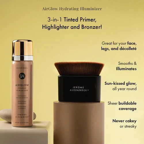 Vista 2 de Jerome Alexander Magic Minerals AirGlow - Bruma iluminadora de bronce
