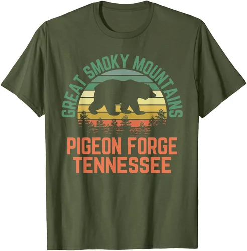 Vista 40 de Camiseta Pigeon Forge Great Smoky Mountains National Park Tennessee, Negro, S