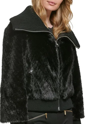 Vista 5 de Karl Lagerfeld Paris Women's Sweater Knit Collared Coat