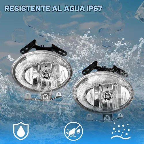 Vista 4 de Boxlight - Luces antiniebla compatibles con Hyundai Santa Fe 2007 2008 2009, un par de luces antiniebla con lente transparente para parachoques