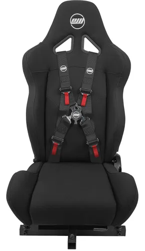 Vista 3 de OpenWheeler Racing and Flight Simulation Cockpit Four Point Harness. Virtual Reality add-on. Black