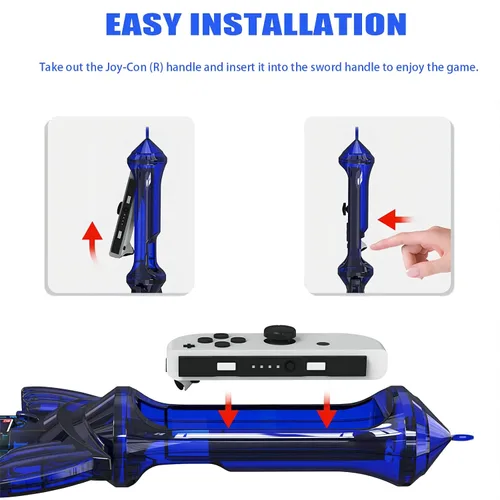 Vista 6 de KOEBSHPE Sword Accessories for Nintendo Switch, Skyward Sword Accessories for Switch SportsLegend of Zelda Tears of the KingdomSkyward Sword HD