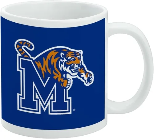 Vista 338 de Taza de cerámica con el logotipo principal de la Universidad Rider, taza de regalo novedosa para café, té y bebidas calientes, 11oz, blanca