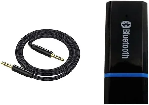 Vista 2 de Adaptador de receptor Bluetooth USB, adaptador de audio inalámbrico de 0.138 in, kit de música, adecuado para sistemas estéreo de hogar/automóvil