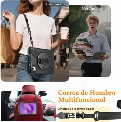 Vista 5 de Funda resistente ZenRich para Lenovo Idea Tab 11 de 11" 2025