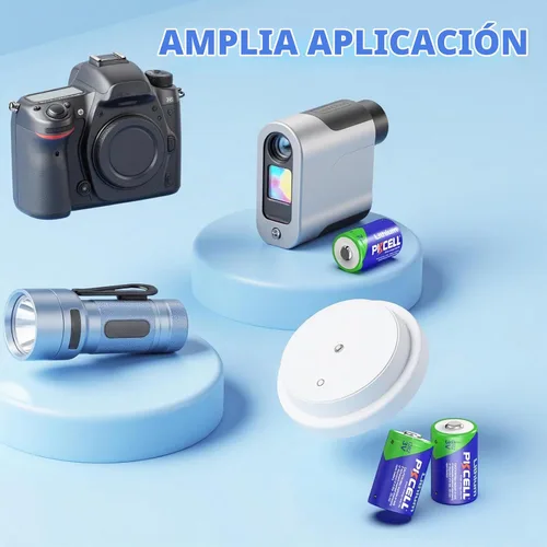 Vista 7 de PKCELL Batería de litio CR2 de 32 unidades CR2 3V CR2-32PC