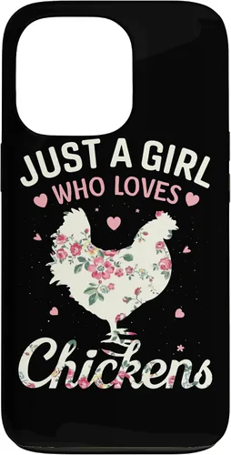 Vista 10 de Just A Girl Who Loves Chickens, Floral Farmer Girl Case for iPhone 17