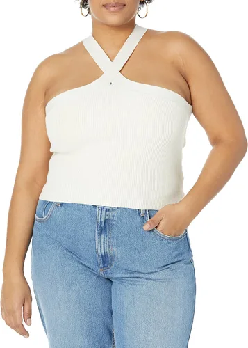 Vista 5 de The Drop Women's Zaire Cropped Cross-Front Sweater