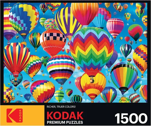 Vista 3 de RoseArt Kodak - Rompecabezas de 1500 piezas con globos en vuelo
