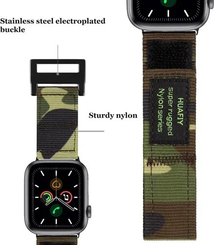 Vista 2 de Compatible con Apple Watch Band de 1.496 pulgadas/1.575 pulgadas/1.614 pulgadas/1.654 pulgadas/1.732 pulgadas/1.772 pulgadas, pulsera deportiva