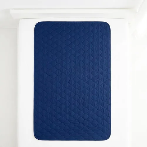 Vista 7 de Carebore - Almohadillas reutilizables para incontinencia de 34 x 36 pulgadas, paquete de 2, azul marino Extra Absorbent, Leakproof, Washable