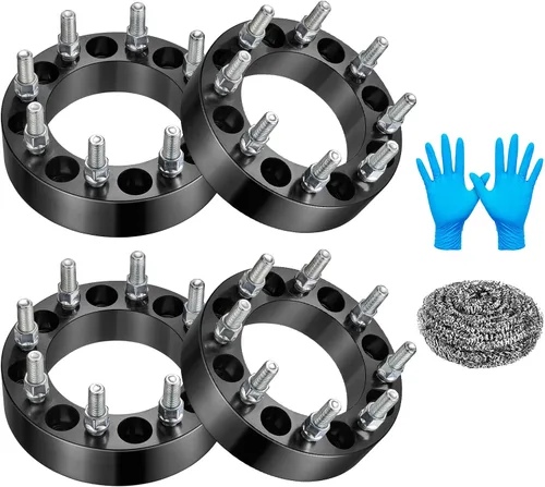 Vista 10 de BDFHYK 6x139.7mm Separadores de Rueda 1 Pulgada 6x5.5 Separador de Rueda Central Compatible con Ram 1500 2019-2024, Adaptadores de Rueda Forjados