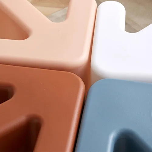 Vista 5 de Taburete de baja altura, taburete de sofá, moderno y creativo, diseño de flecha, multifacético, para niños, impermeable y protección contra