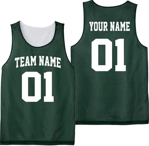 Vista 2 de Custom Basketball Jersey Youth Sizes Add Your Team, Name, & Number Unisex